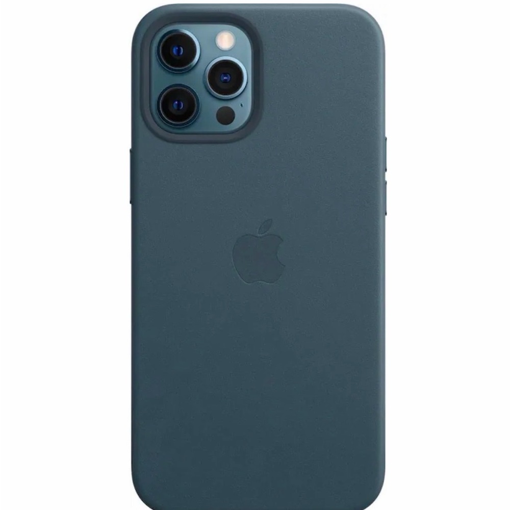 Apple iPhone 12 Pro Max Leather Case - Baltic Blue